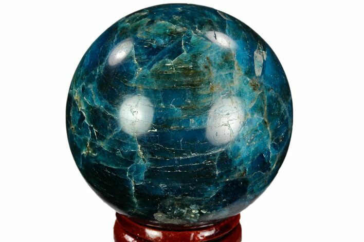 Bright Blue Apatite Sphere - Madagascar #121855